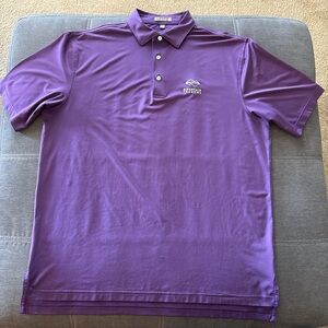 Peter Millar Summer Comfort Stretch Polo Mens Size Large Purple